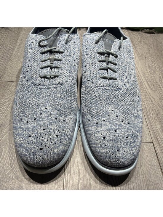 Cole Haan Shoe Mens 14 Blue Original Grand Stitchlite Knit Wingtip Oxford C37195 main image 6